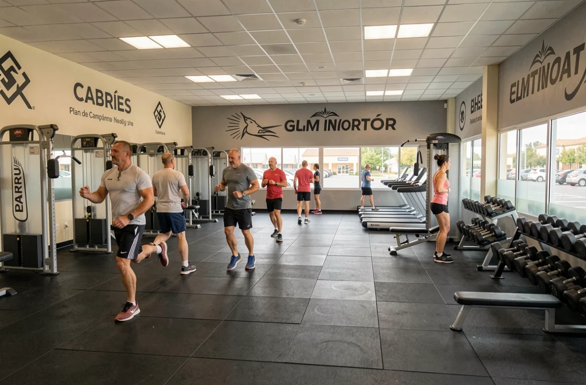 Intérieur du Fitness Park Cabriès Plan de Campagne avec salle de musculation et machines de résistance